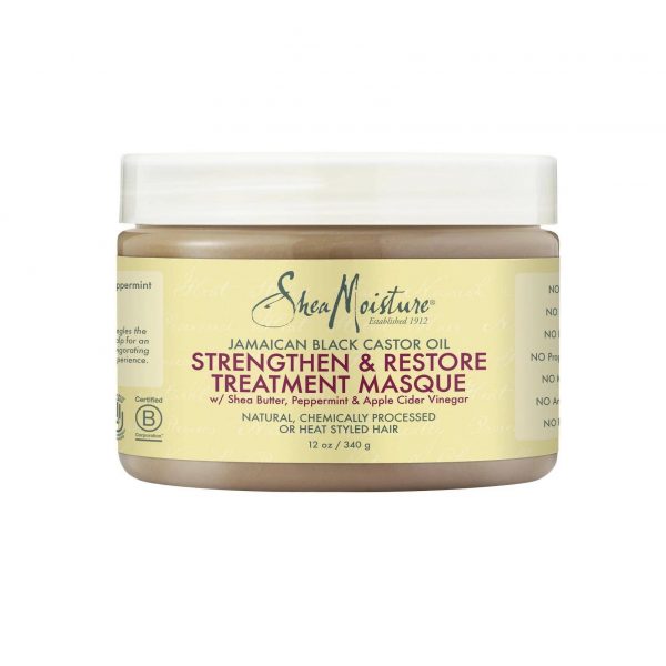 شيا مويستشر ماسك لتقوية الشعرSheaMoistureHairMasque ، زيت الخروع الاسود الجاميكي Jamaican Black Castor Oil ، لتقوية و معالجة الشعرStrengthen, Restore Treatment
