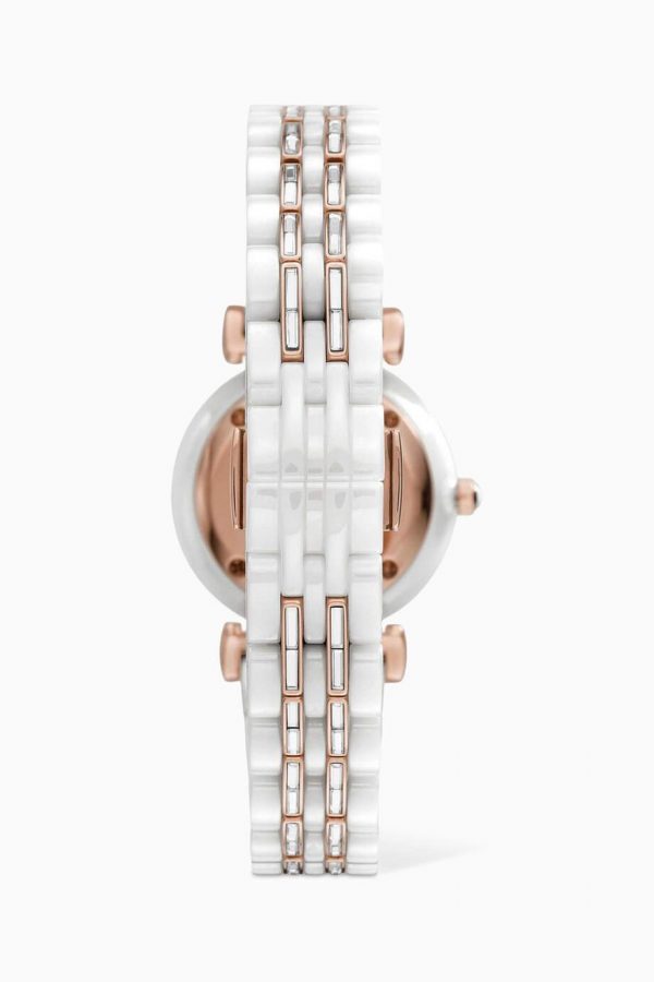ساعة امبوريو ارماني Emporio Armani Watch ، جياني كوارتز Gianni Quartz ،أبيض White