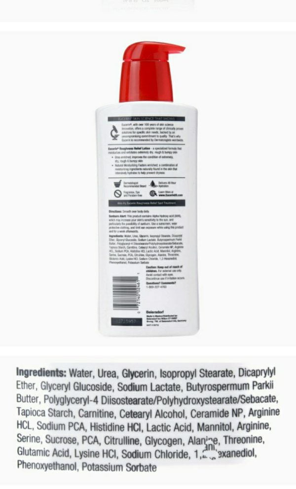 ⁦لوشن للبشرة الخشنة روفنيس ريليف من يوسيرين Eucerin⁩ - الصورة ⁦2⁩