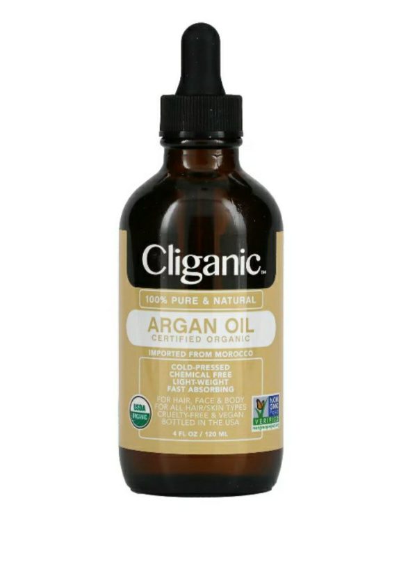 زيت الأرغان النقي Cliganic للشعر المصبوغ