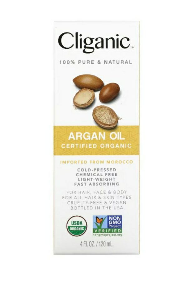 ⁦زيت الأرغان النقي Cliganic للشعر المصبوغ⁩ - الصورة ⁦2⁩